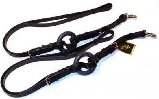 Bijzetteugels met rubber ring zwart