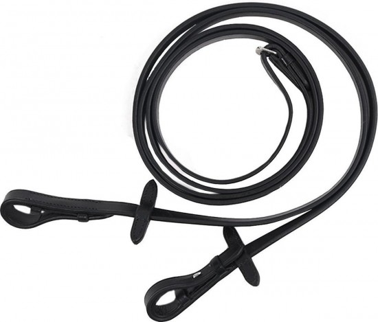 Dressuurteugel blind zwart