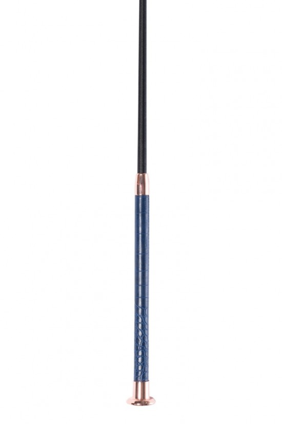 Dressuurzweep hkm croco donkerblauw 1