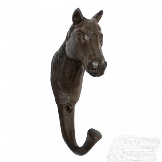 Gietijzeren kapstok paardenhoofd 1