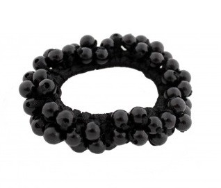 Haarstrik pearl zwart