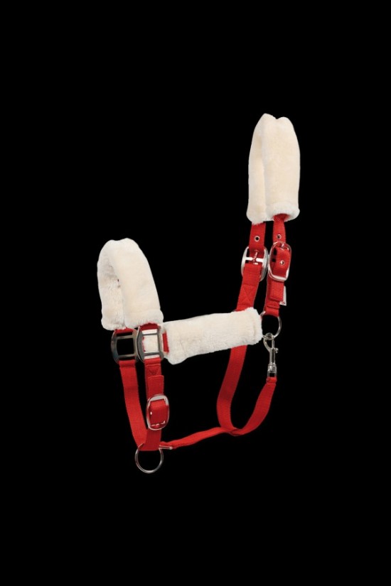 Halster fluffy rood