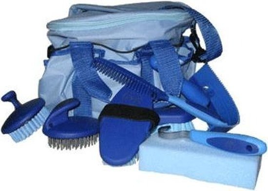 Hb gevulde poetstas blauw