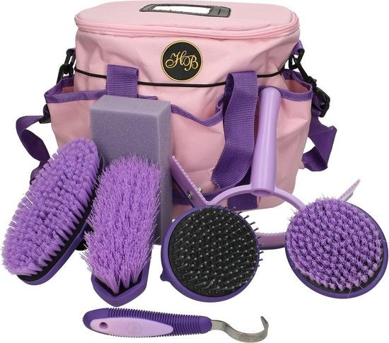Hb gevulde poetstas paars