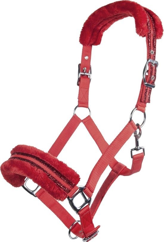 Hkm halster glitter rood