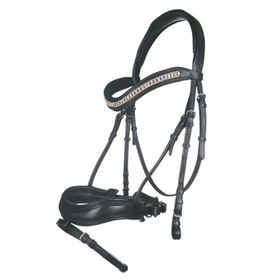 Hoofdstel cavalli puri zwart