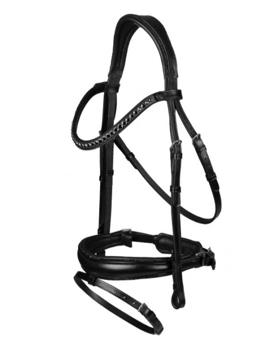 Hoofdstel gatsby zwart glitter 1