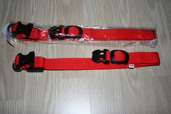 Nylon halsband met ledverlichting