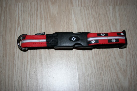 Visiglo nylon design halsband met ledstrip