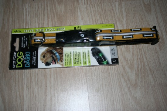 Visiglo nylon design halsband met ledstrip