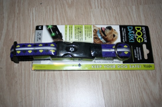 Visiglo nylon design halsband met ledstrip