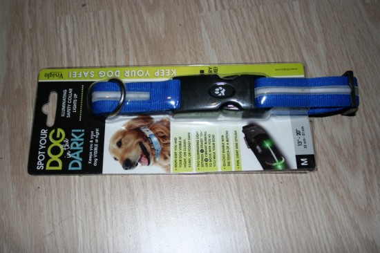 Visiglo nylon halsband met ledstrip