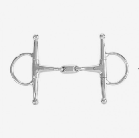 Kneveltrens horze rvs dubbelgebroken