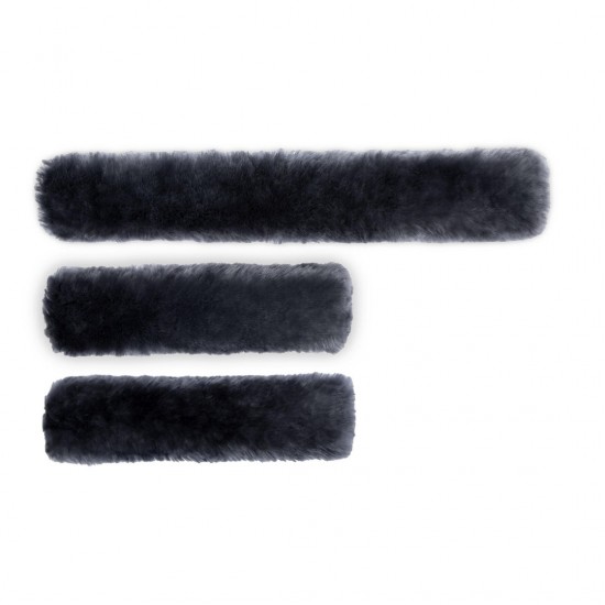 Lamswol beschermset martingaal grijs 1