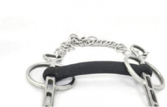 Liverpoolstang zwart rubber