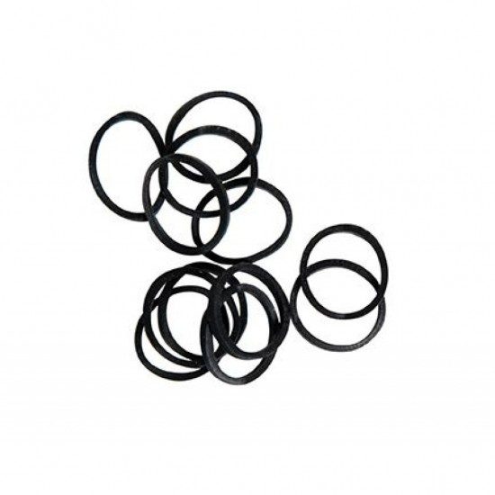 Manenelastiekjes zwart smal 2