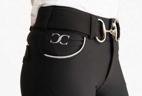 Rijbroek cc suede zit zwart 3