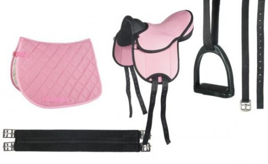 Shetlandzadel set roze 0