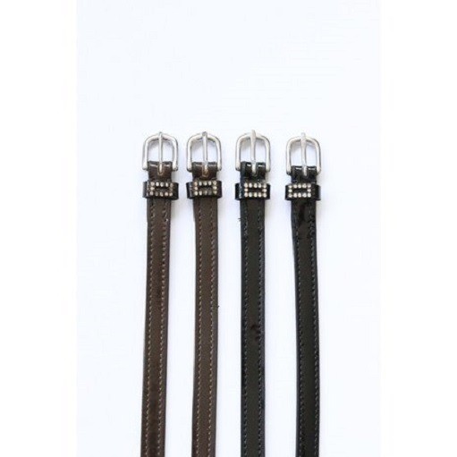 Spoorriem lak strass hb