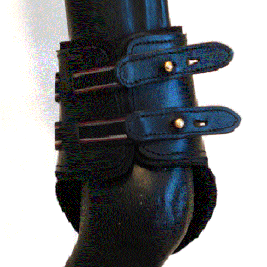 Strijklap leer exclivise hb zwart 1