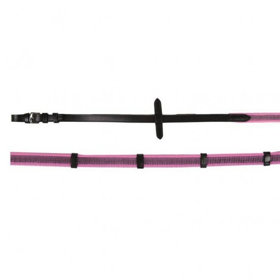 Teugel rubber roze 1