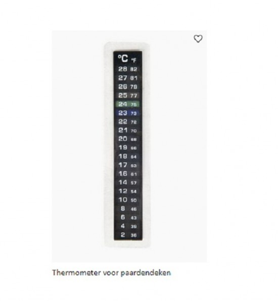 Thermometer paardendeken 2