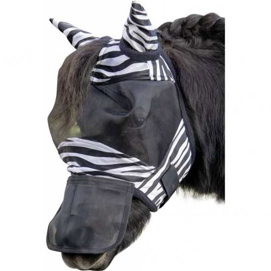 Vliegenmasker zebra shet