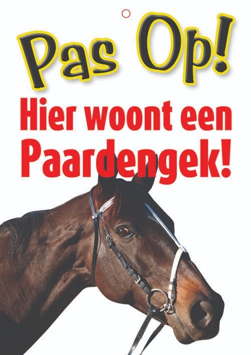 Waakbord paardengek