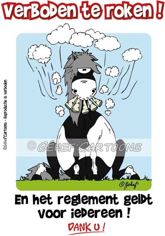 Waakbord verboden te roken