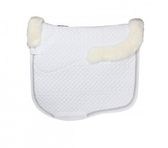 Zadeldek merino wit dr