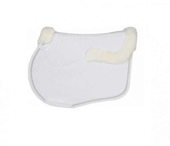 Zadeldek merino wit vz