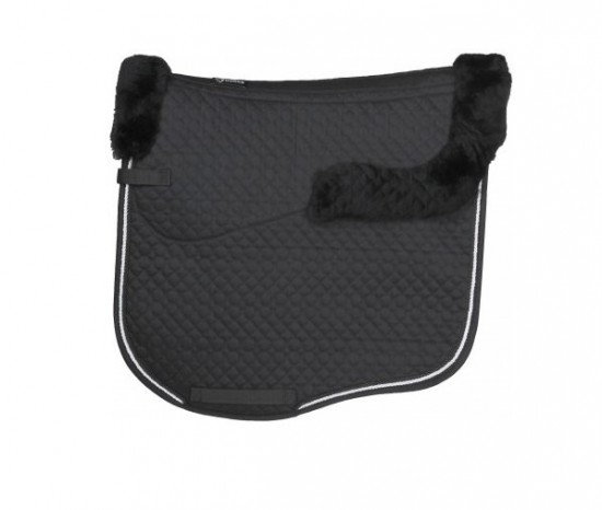 Zadeldek merino zwart dr